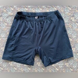 adidas Women's Navy Blue Athletic Shorts